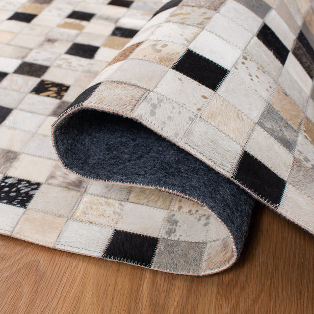 Safavieh Studio Leather Stl810A Ivory/Black Rugs.