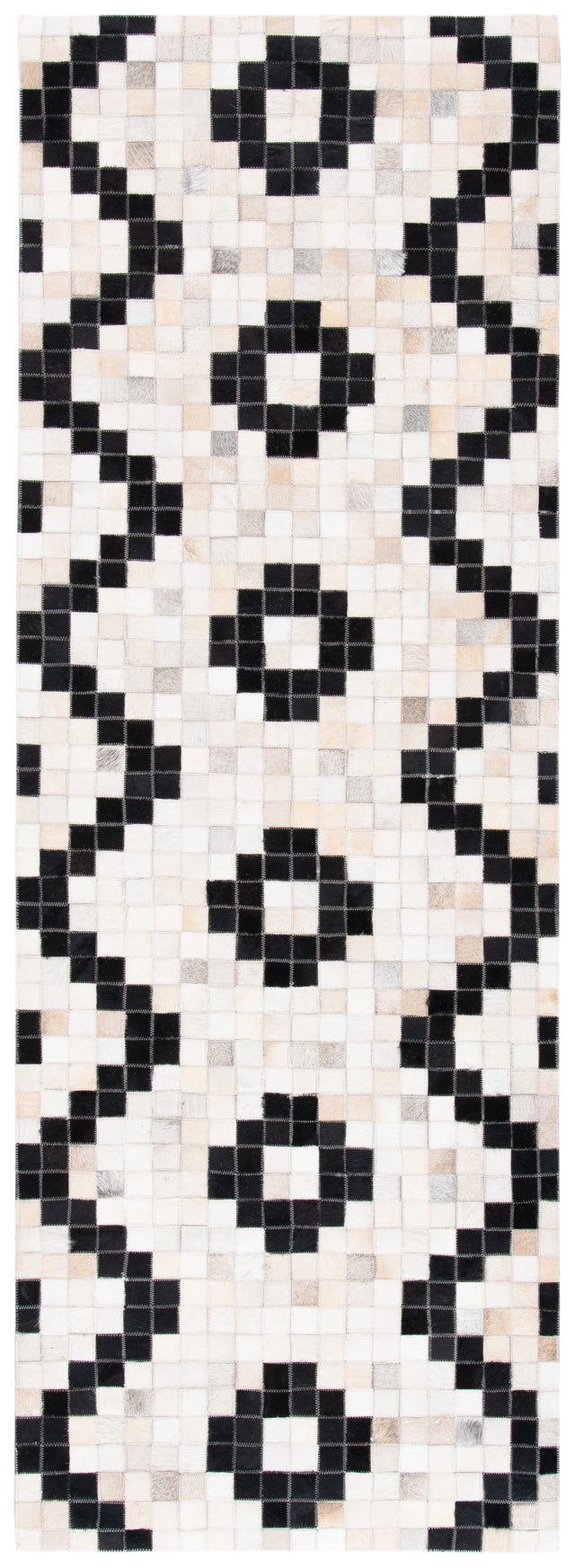 Safavieh Studio Leather Stl811A Ivory/Black Rugs.