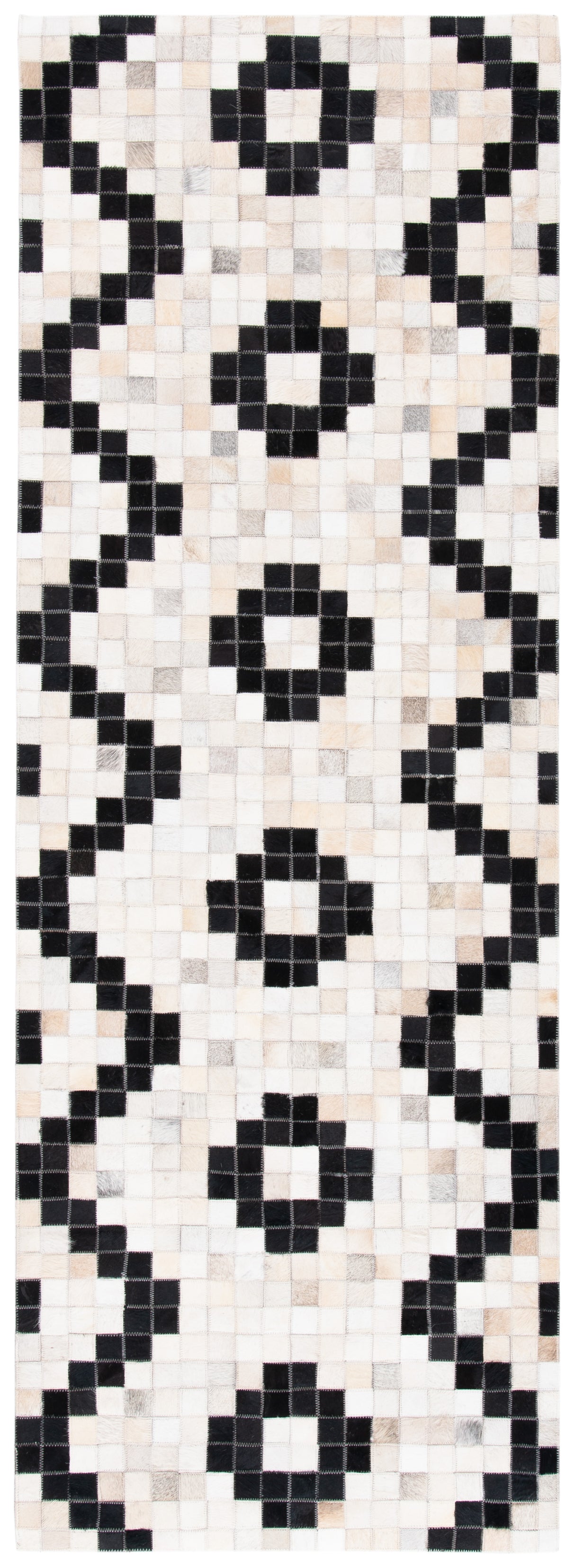 Safavieh Studio Leather Stl811A Ivory/Black Rugs.