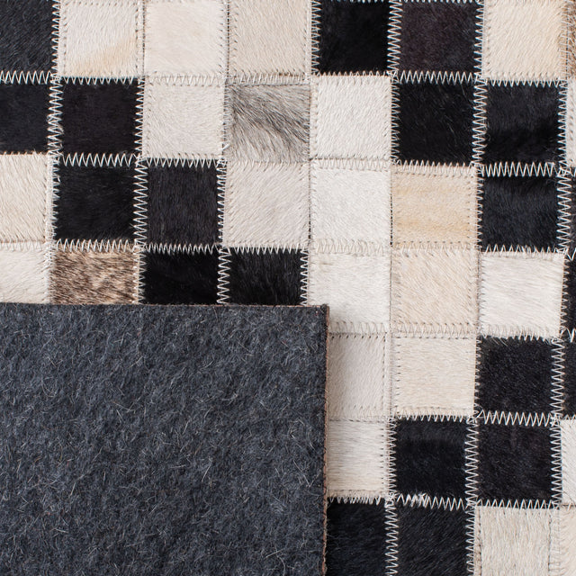 Safavieh Studio Leather Stl811A Ivory/Black Rugs.