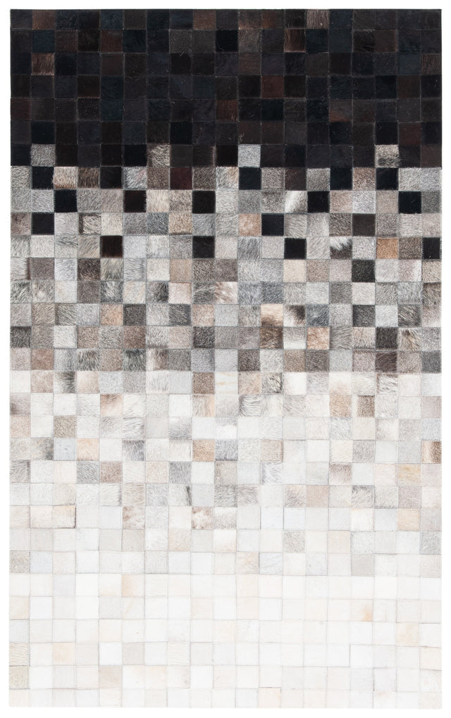 Safavieh Studio Leather Stl813A Ivory/Black Rugs.