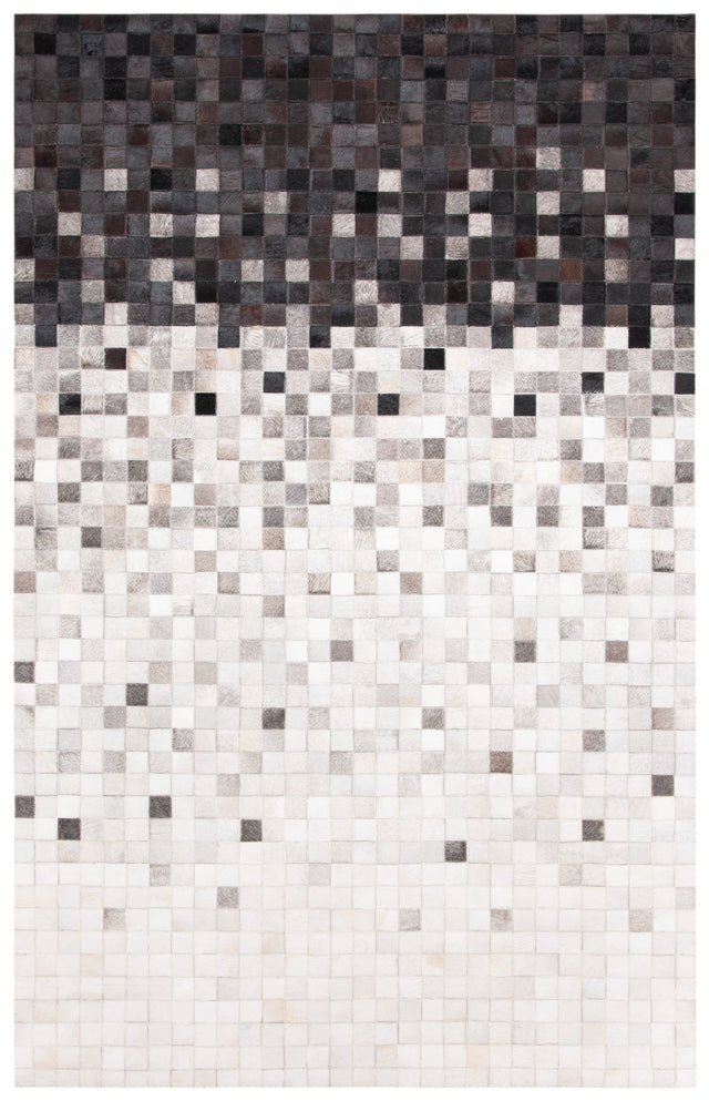 Safavieh Studio Leather Stl813A Ivory/Black Rugs.