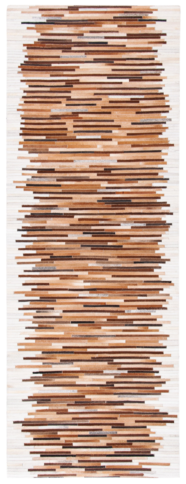 Safavieh Studio Leather Stl814A Ivory/Brown Rugs.