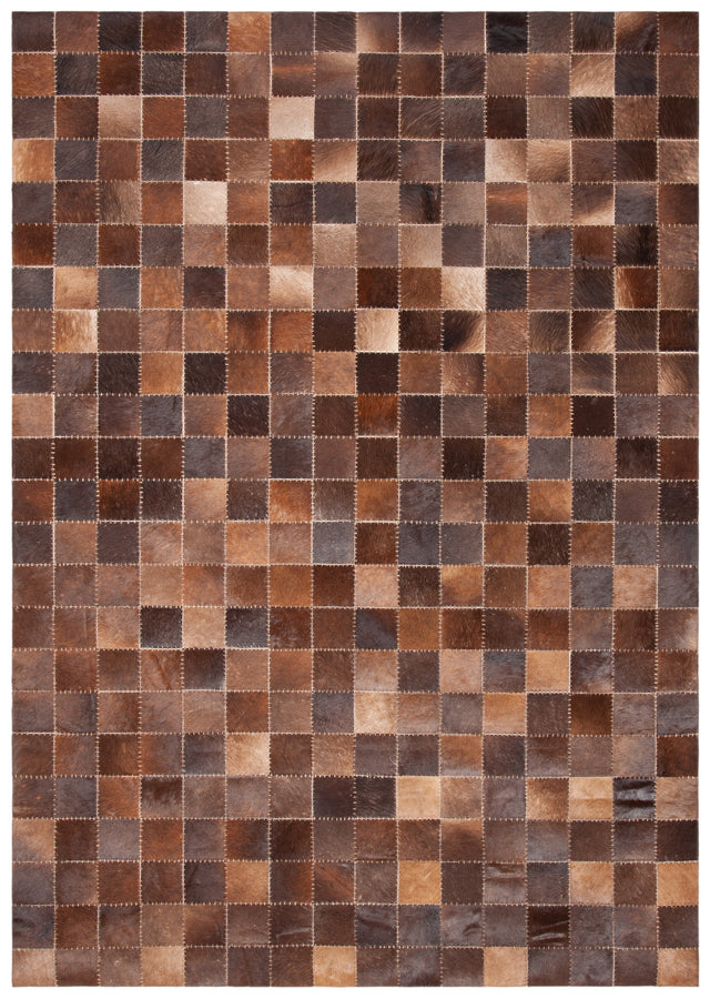 Safavieh Studio Leather Stl815T Brown/Beige Rugs.