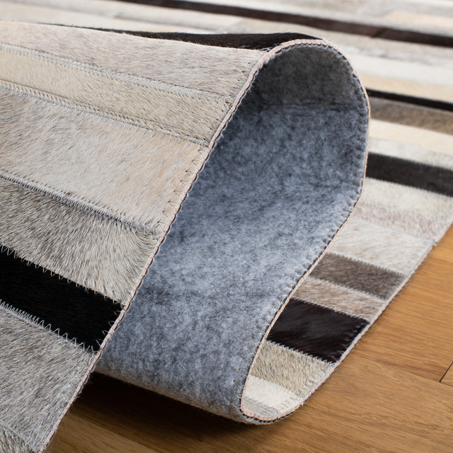 Safavieh Studio Leather Stl816A Ivory/Black Rugs.