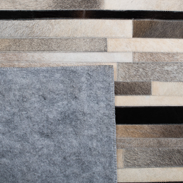 Safavieh Studio Leather Stl816A Ivory/Black Rugs.