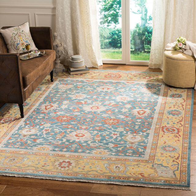 Safavieh Sultanabad Sul1085A Blue/Gold Rug.