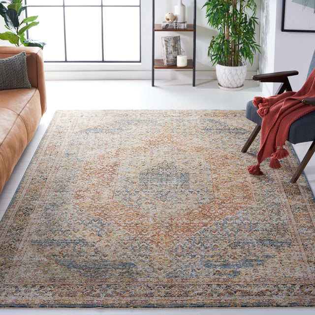 Safavieh Silverado Svd106M Blue/Rust Rug.