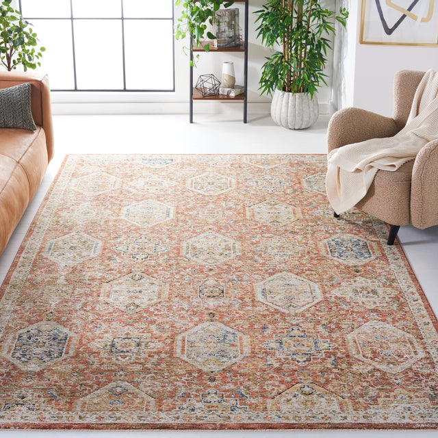 Safavieh Silverado Svd108P Rust/Blue Rug.