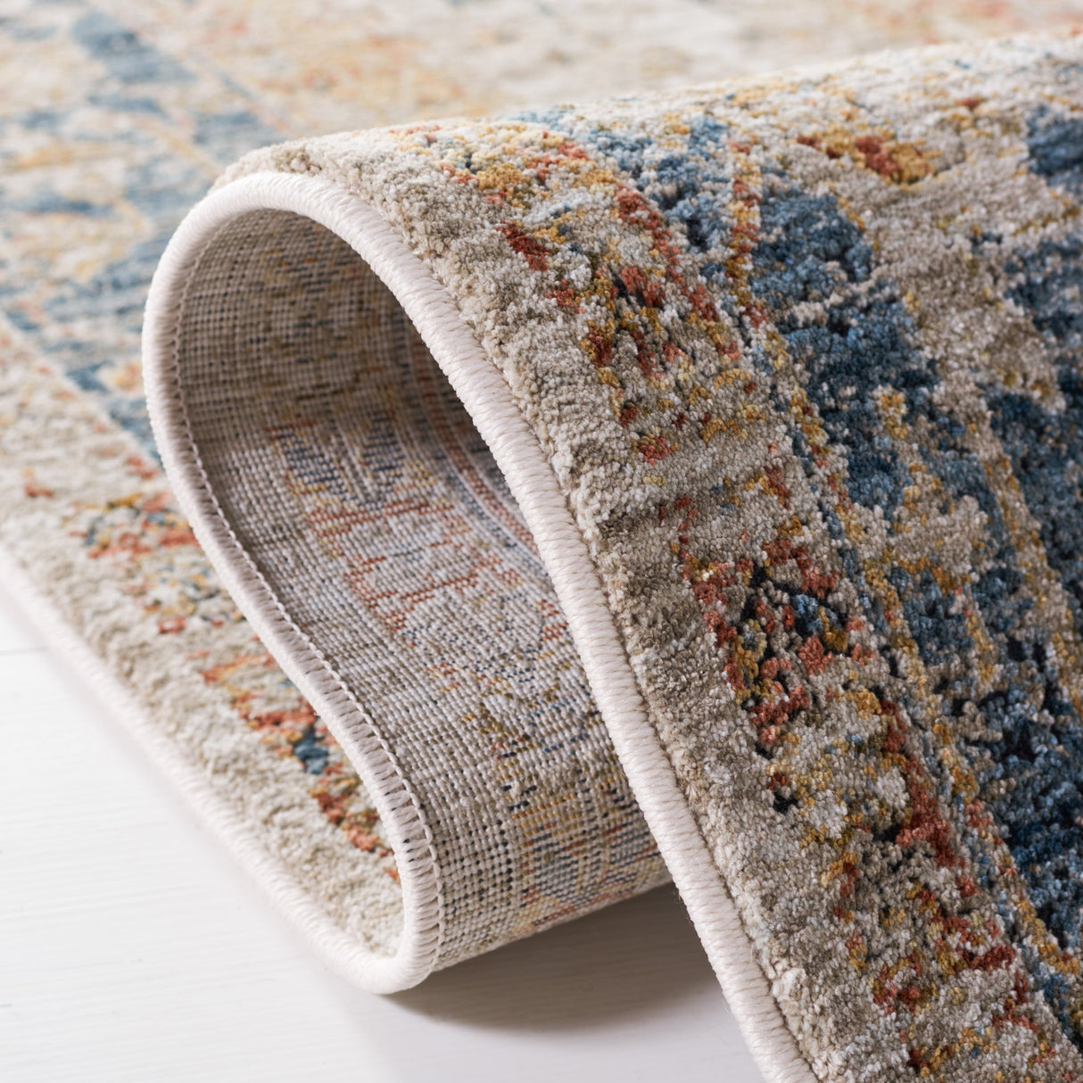 Safavieh Silverado Svd110A Ivory/Blue Rug.