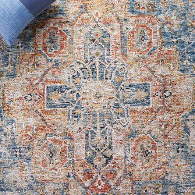 Safavieh Silverado Svd110M Blue/Rust Rug.