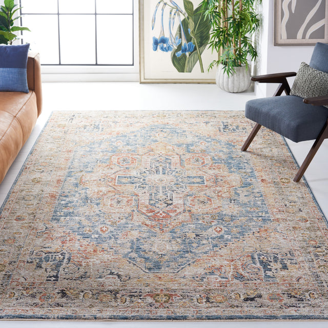 Safavieh Silverado Svd110M Blue/Rust Rug.