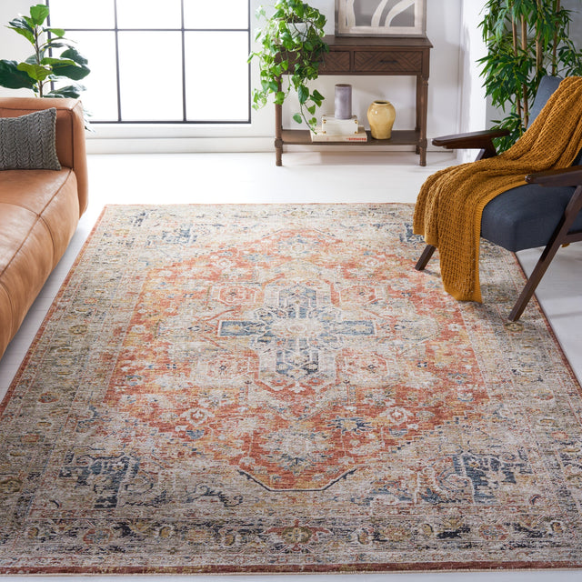 Safavieh Silverado Svd110P Rust/Blue Rug.