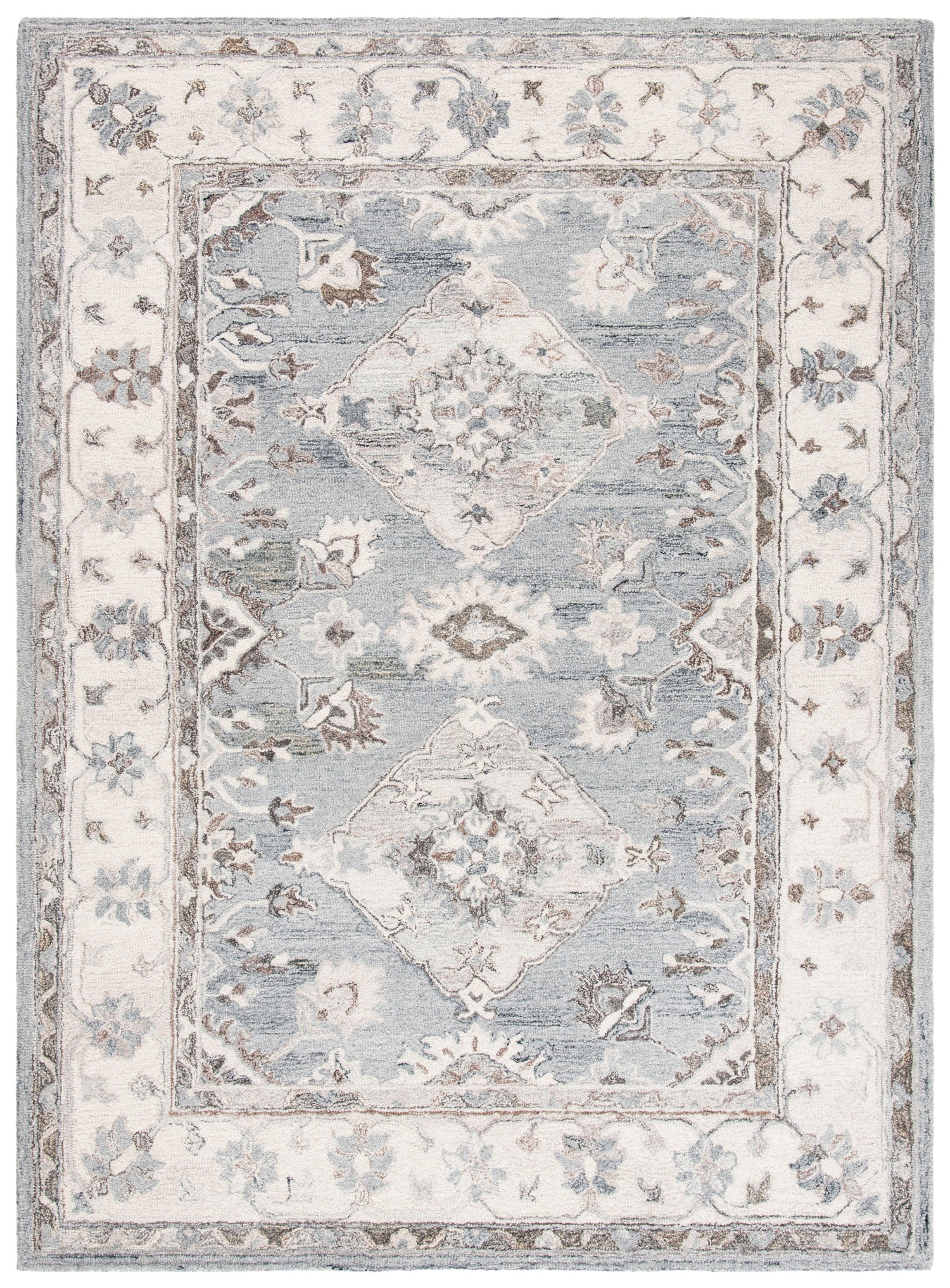 Safavieh Suzani Szn331A Grey/Ivory Rug.