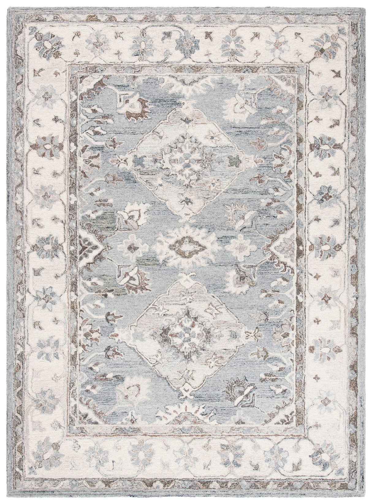 Safavieh Suzani Szn331A Grey/Ivory Rug.