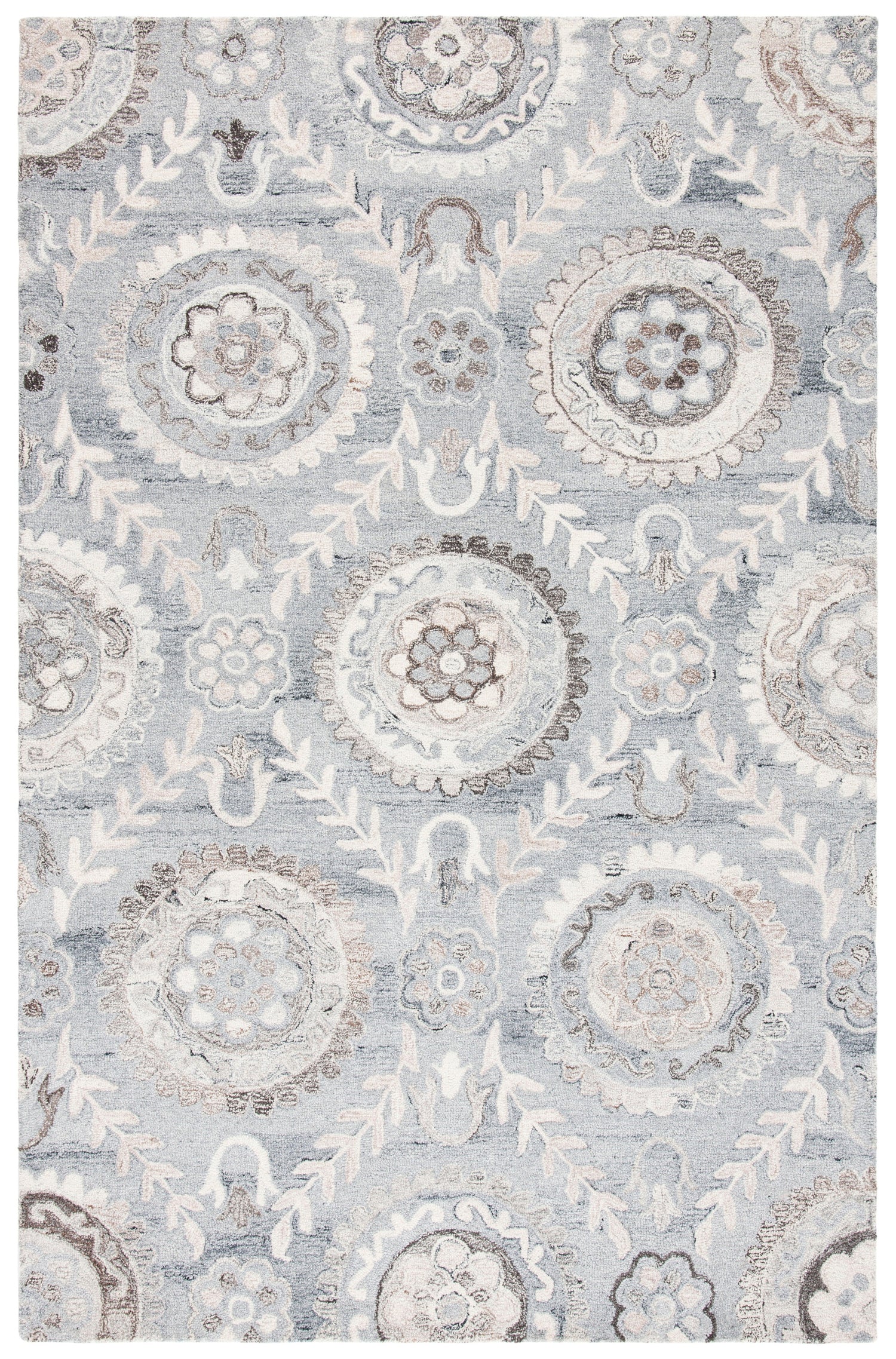 Safavieh Suzani Szn334F Grey Rugs.