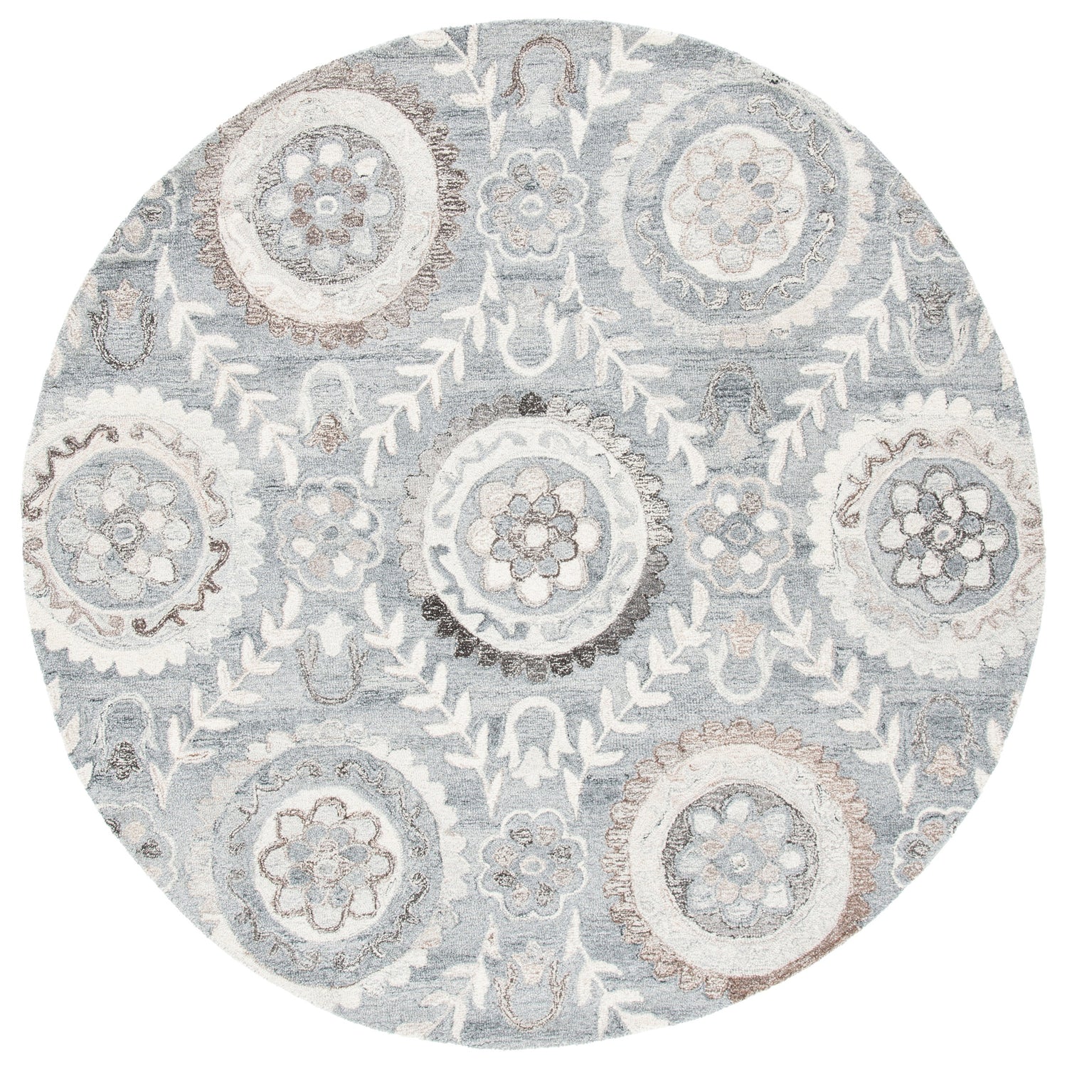 Safavieh Suzani Szn334F Grey Rugs.