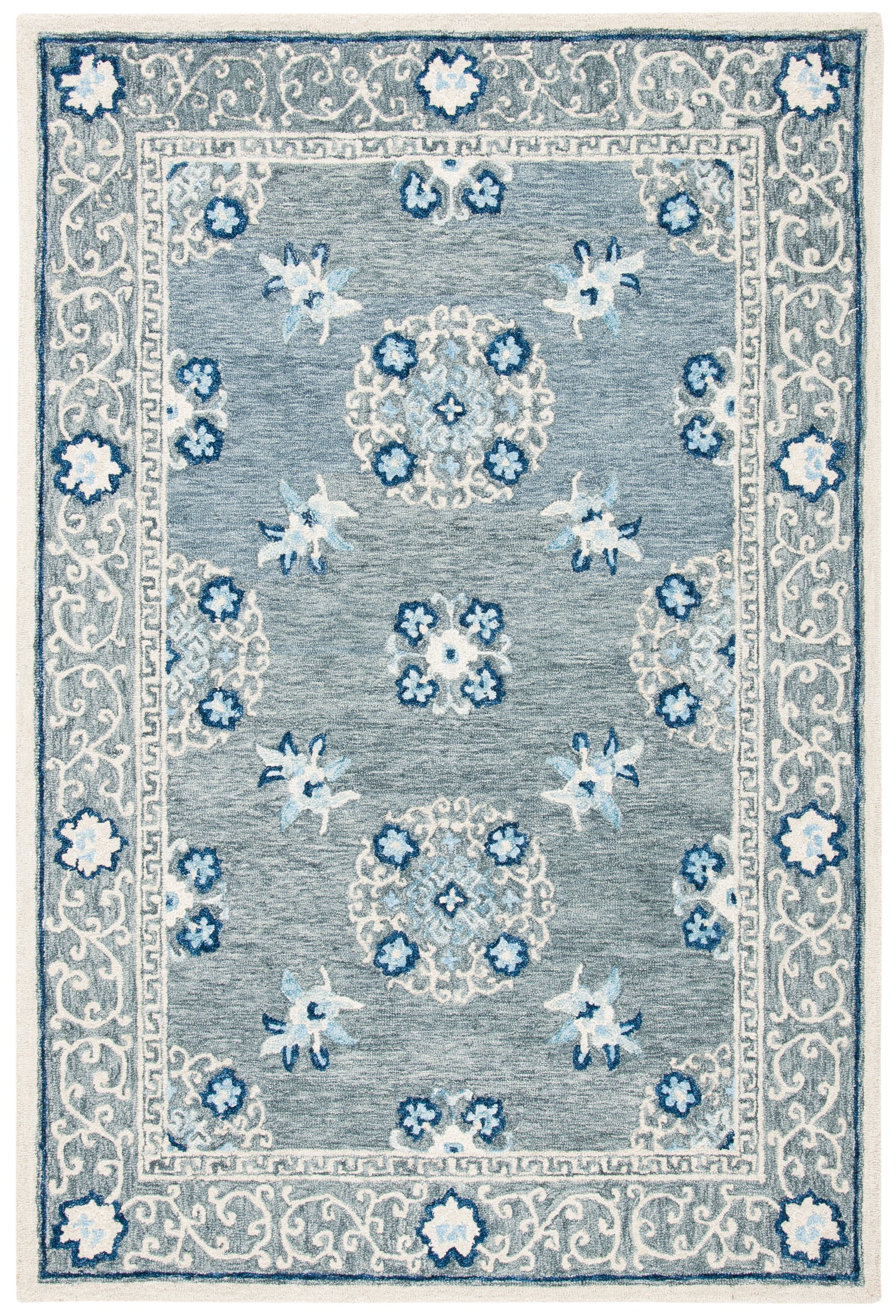 Safavieh Suzani Szn504F Grey/Ivory Rugs.