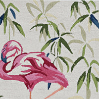 KAS Sonesta 2007 Flamingo Ivory/Pink Area Rug