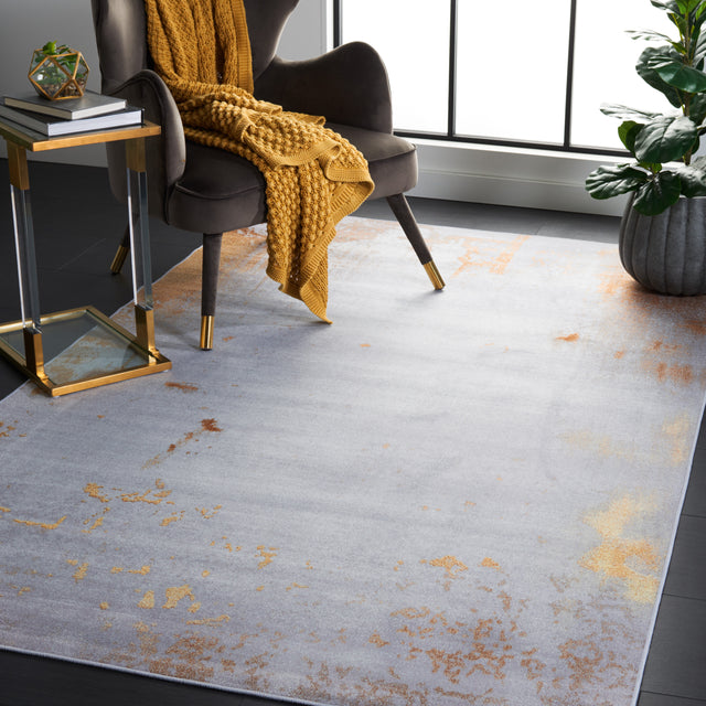 Safavieh Tacoma Tac802P Grey/Rust Rug.