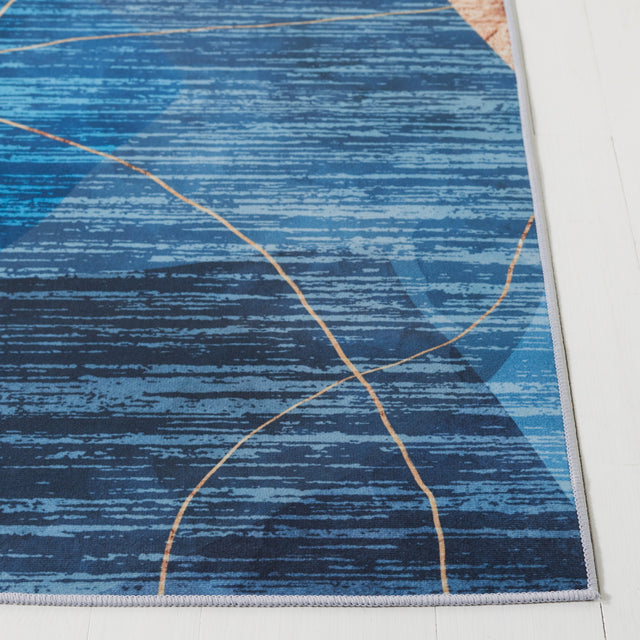 Safavieh Tacoma Tac836M Blue/Gold Rug.