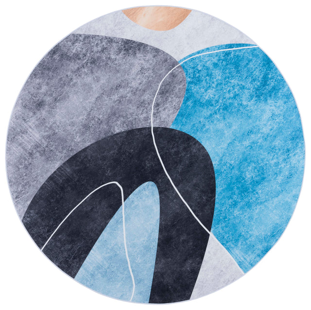 Safavieh Tacoma Tac837G Dark Grey/Turquoise Rug.