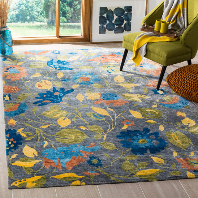 Safavieh Tibetan Tb839A Blue/Multi Rug.