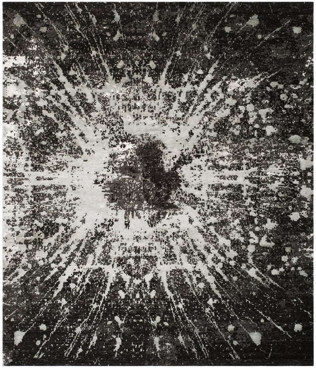 Safavieh Tibetan Tb927A Silver/Black Rugs.