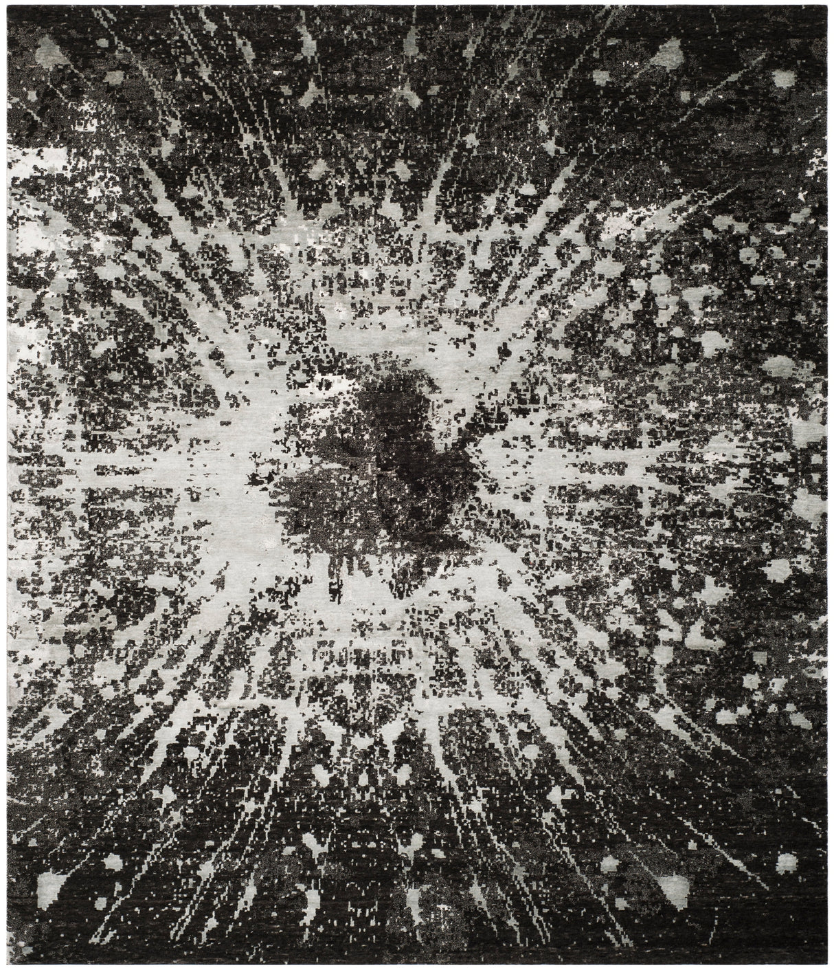 Safavieh Tibetan Tb927A Silver/Black Rugs.