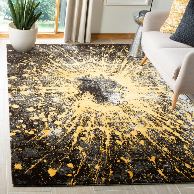 Safavieh Tibetan Tb927B Gold/Black Rugs.