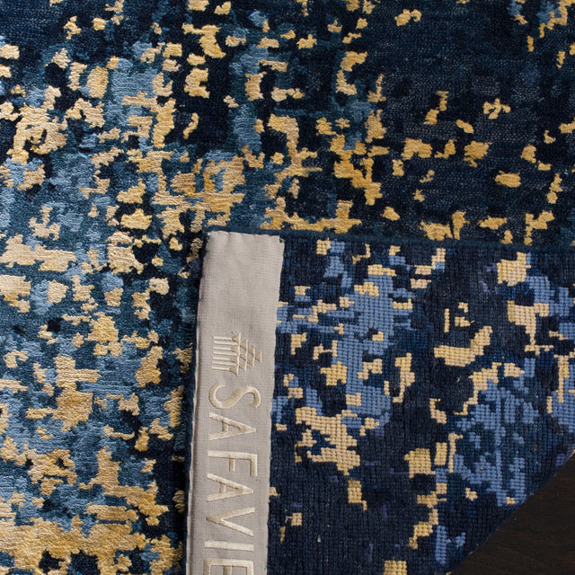 Safavieh Tiffany Tfn612C Navy/Gold Rug.