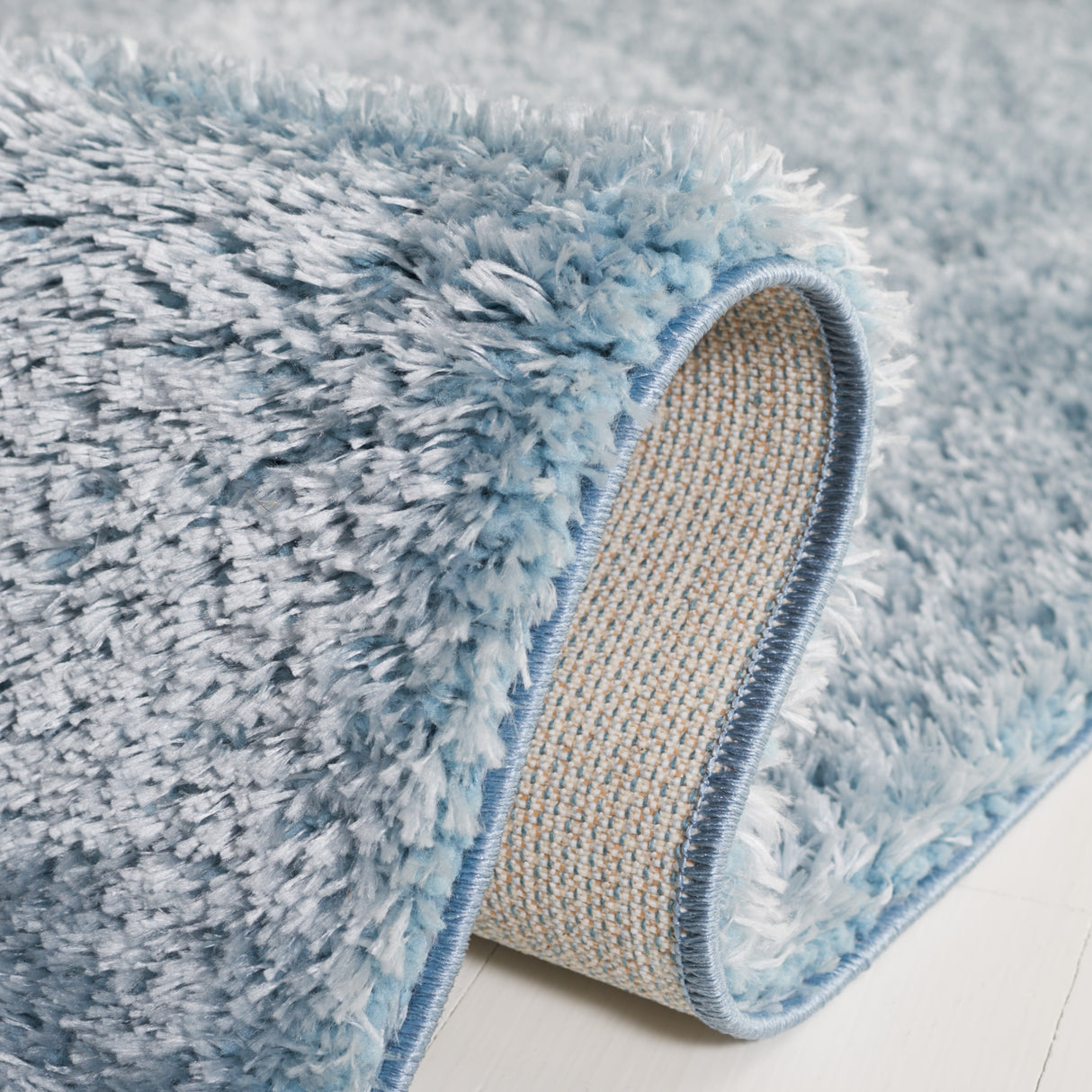 Safavieh Tahoe Shag Tho670M Blue Rug.