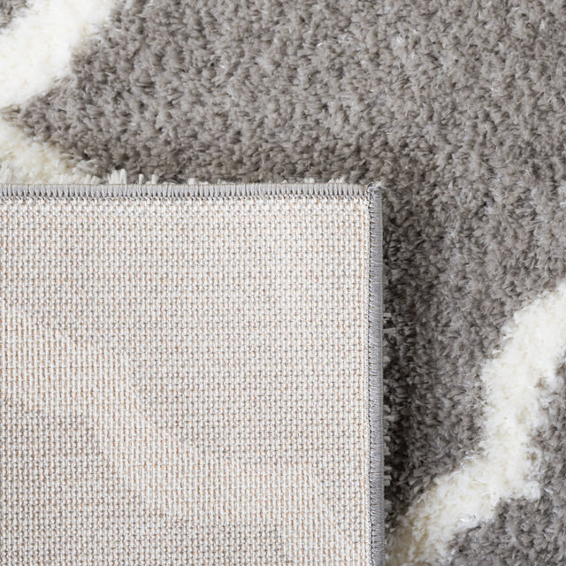 Safavieh Tahoe Shag Tho675F Grey/White Rug.