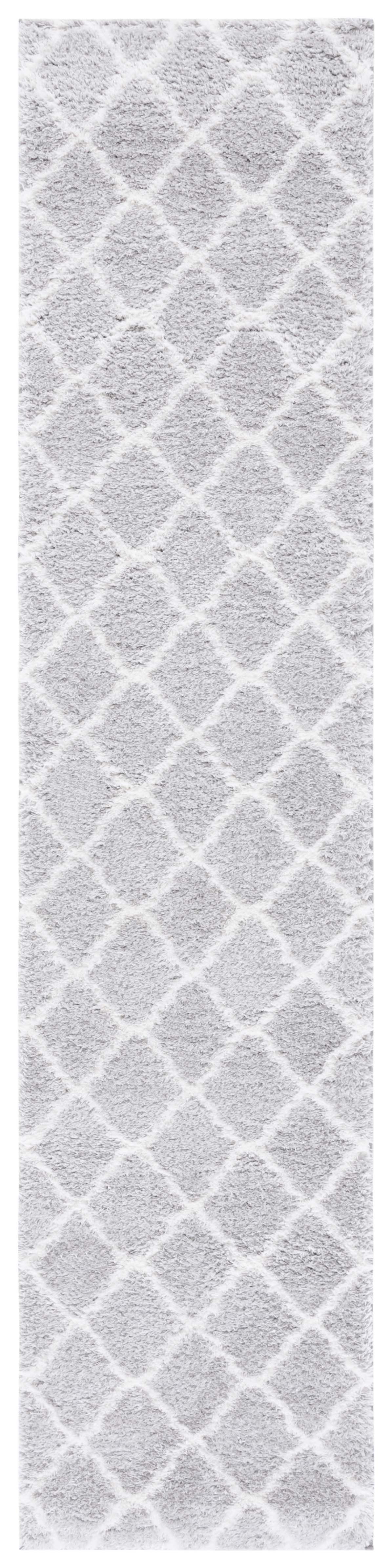 Safavieh Tahoe Shag Tho675H Light Grey/White Rug.