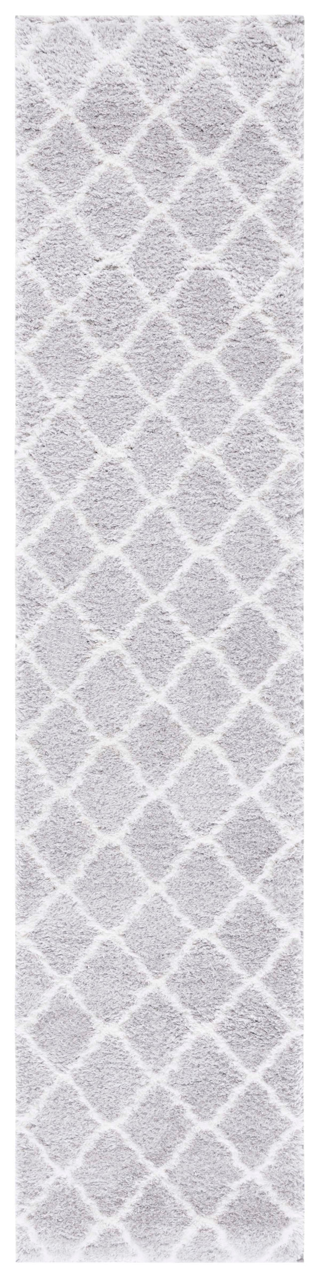 Safavieh Tahoe Shag Tho675H Light Grey/White Rug.