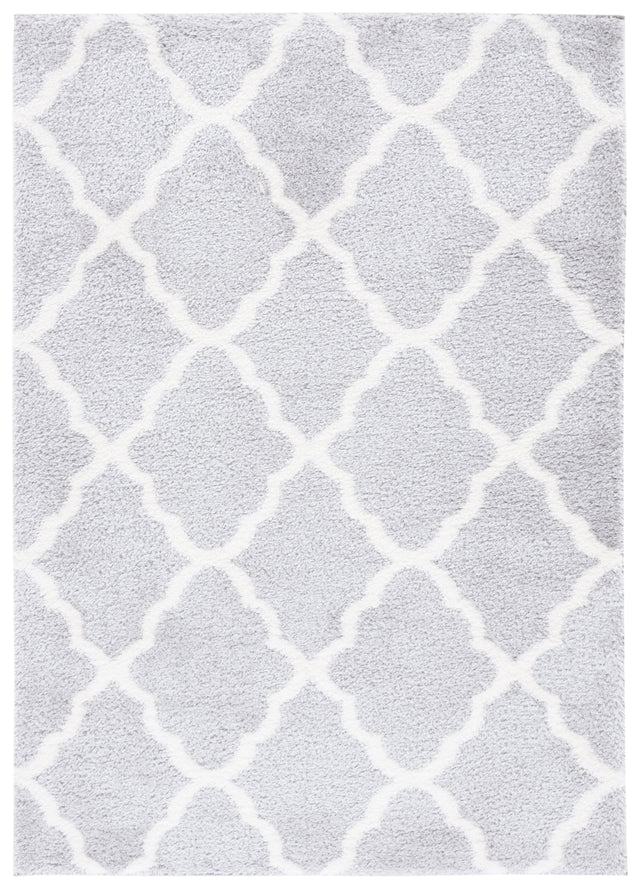 Safavieh Tahoe Shag Tho675H Light Grey/White Rug.