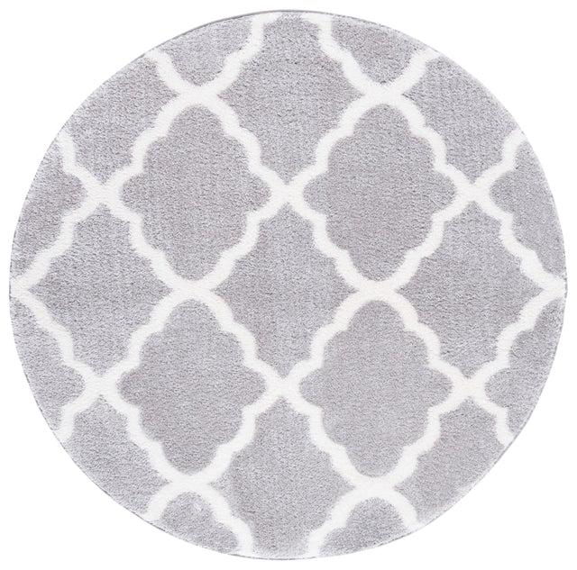 Safavieh Tahoe Shag Tho675H Light Grey/White Rug.