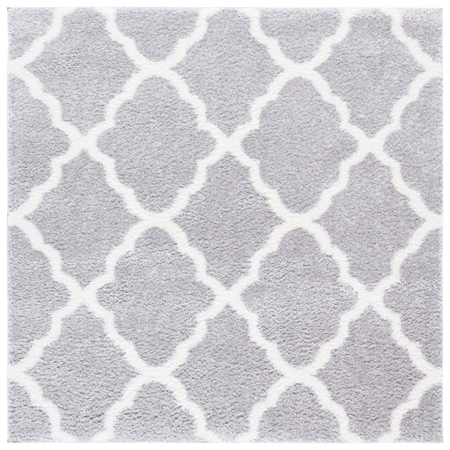 Safavieh Tahoe Shag Tho675H Light Grey/White Rug.