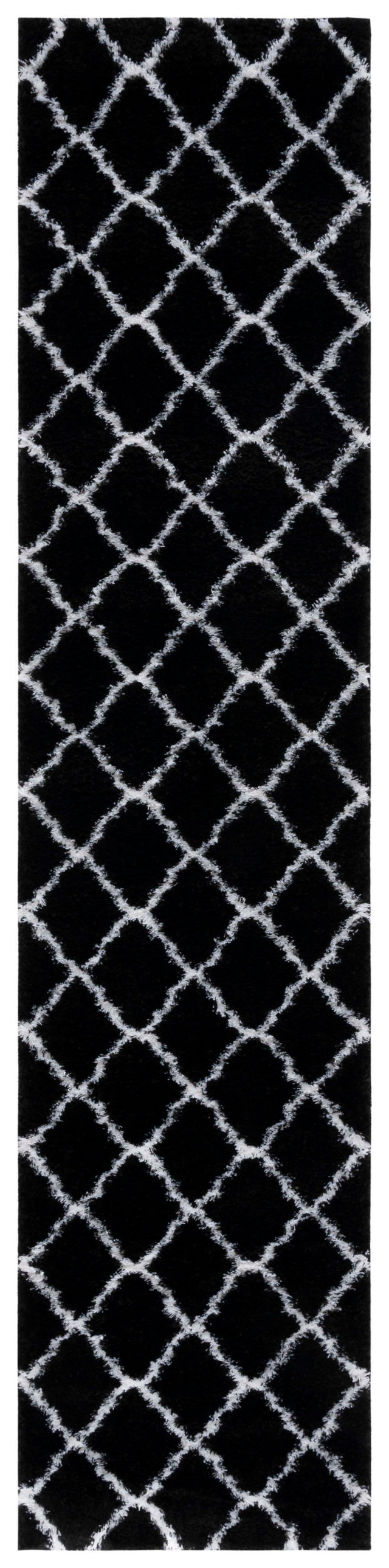 Safavieh Tahoe Shag Tho675Z Black/White Rug.