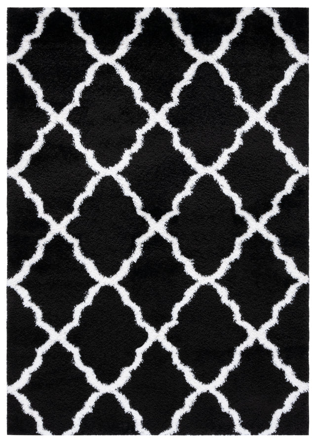 Safavieh Tahoe Shag Tho675Z Black/White Rug.