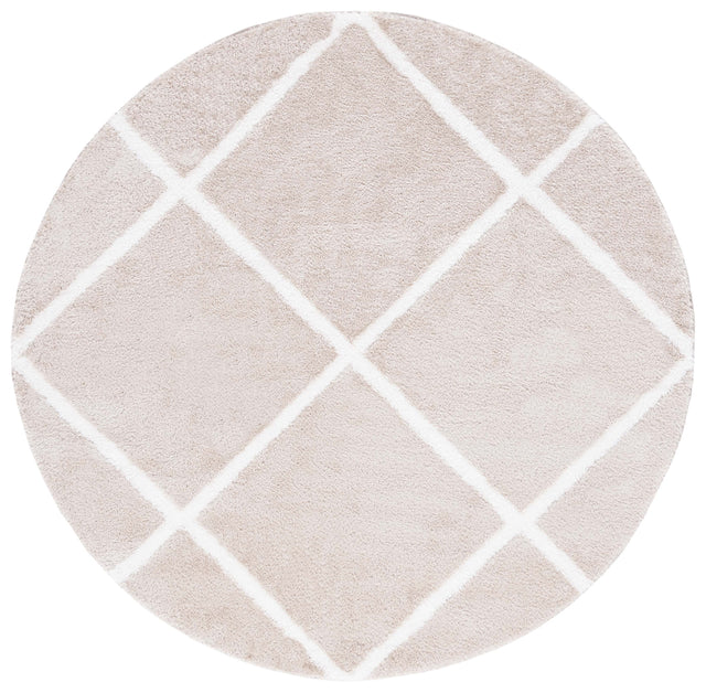 Safavieh Tahoe Shag Tho676B Beige/White Rug.