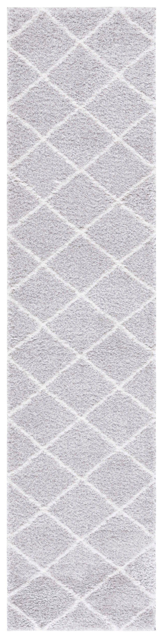 Safavieh Tahoe Shag Tho676F Light Grey/White Rug.