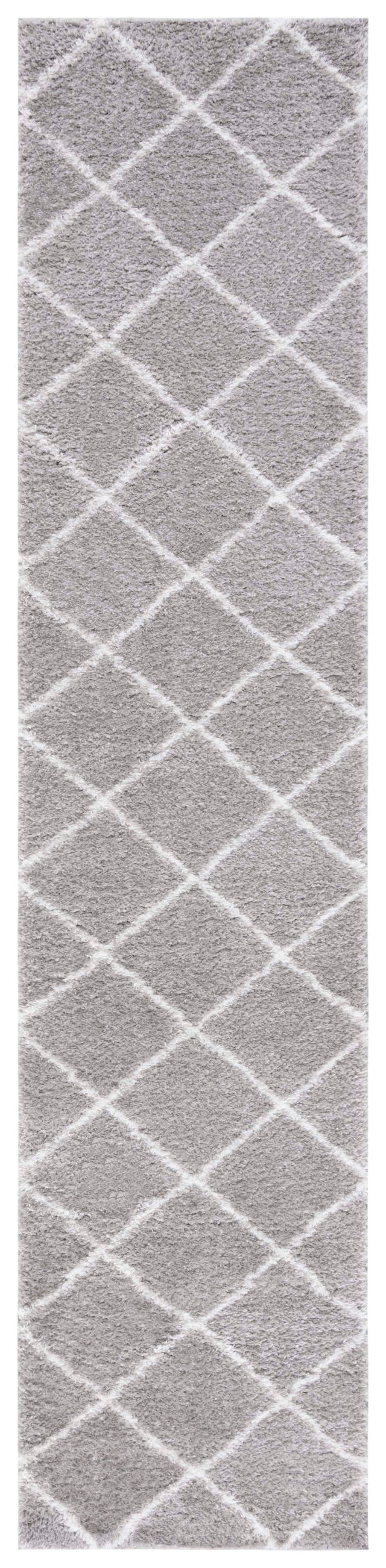 Safavieh Tahoe Shag Tho676G Grey/White Rug.