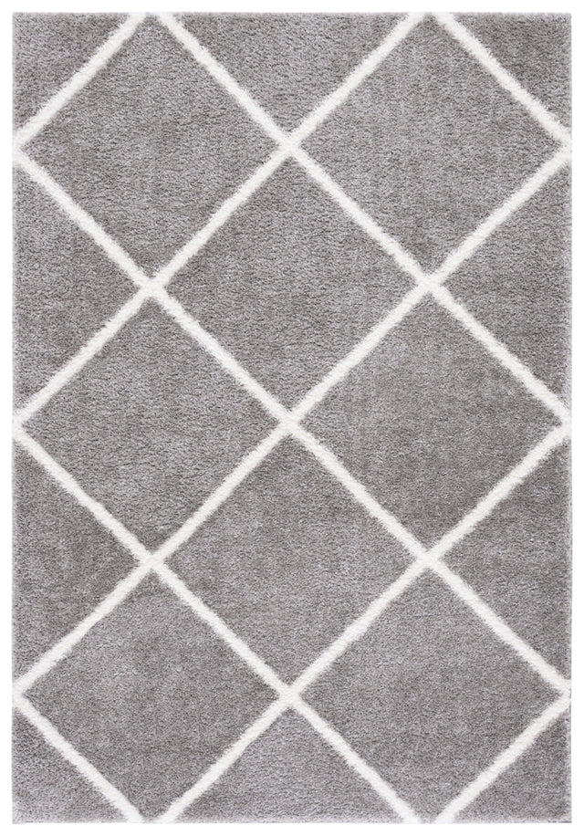 Safavieh Tahoe Shag Tho676G Grey/White Rug.