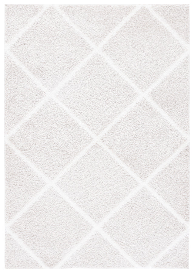 Safavieh Tahoe Shag Tho676H Silver/White Rug.