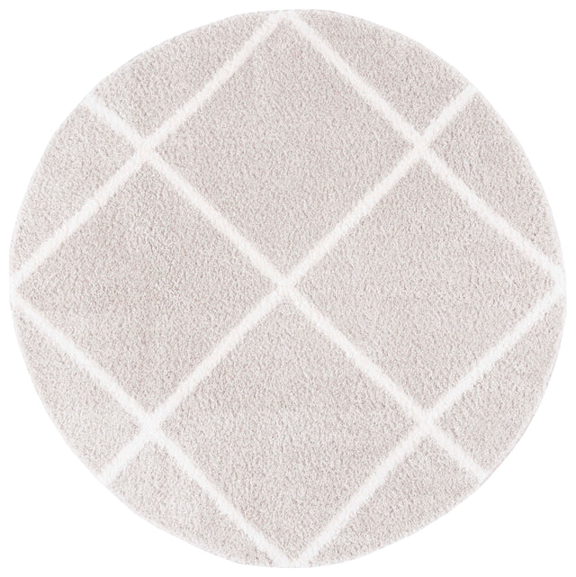 Safavieh Tahoe Shag Tho676H Silver/White Rug.