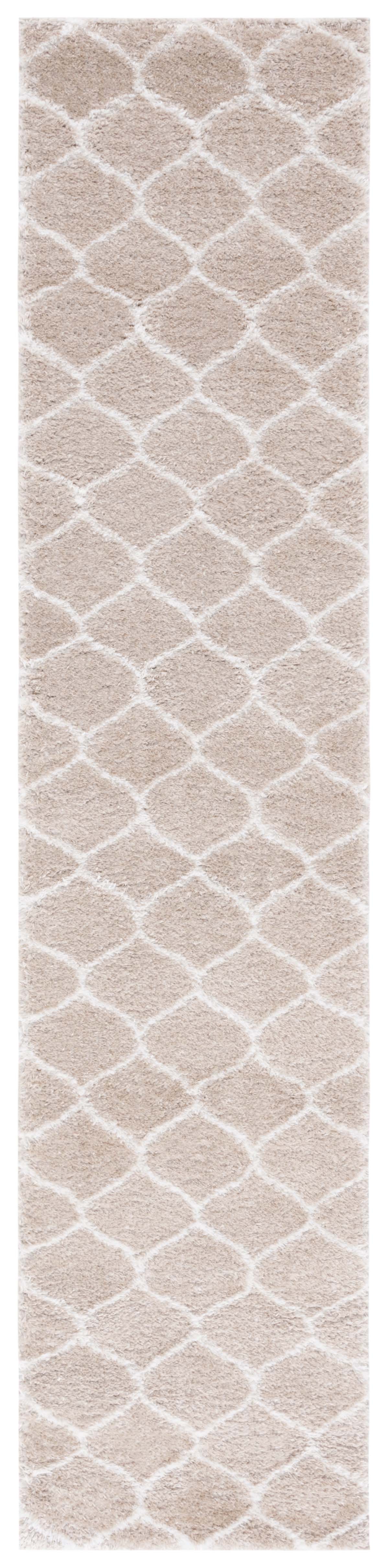 Safavieh Tahoe Shag Tho677B Beige/White Rug.