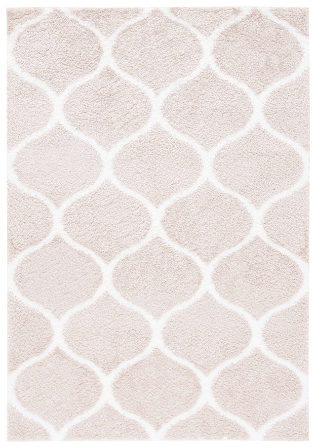 Safavieh Tahoe Shag Tho677B Beige/White Rug.