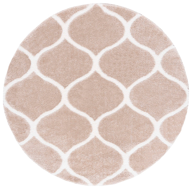Safavieh Tahoe Shag Tho677B Beige/White Rug.