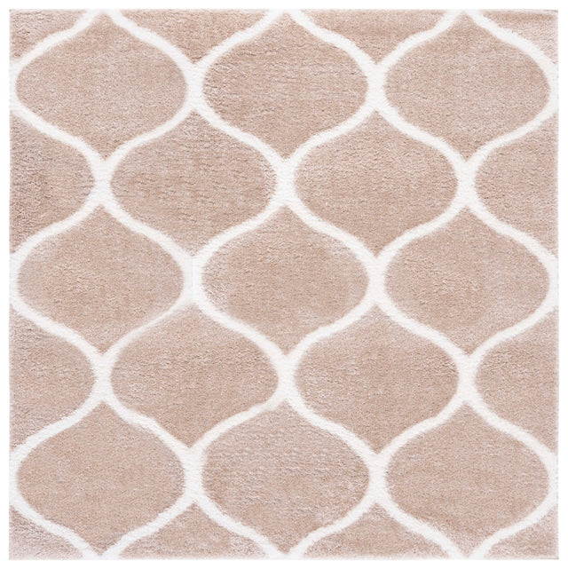 Safavieh Tahoe Shag Tho677B Beige/White Rug.